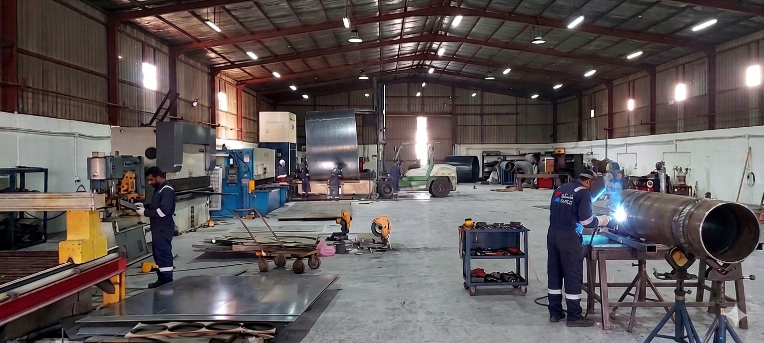 SHICO fabrication workshop with welding